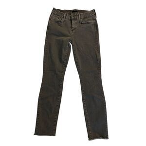 Mother Looker Ankle Fray Dye Faded Black women's size 24